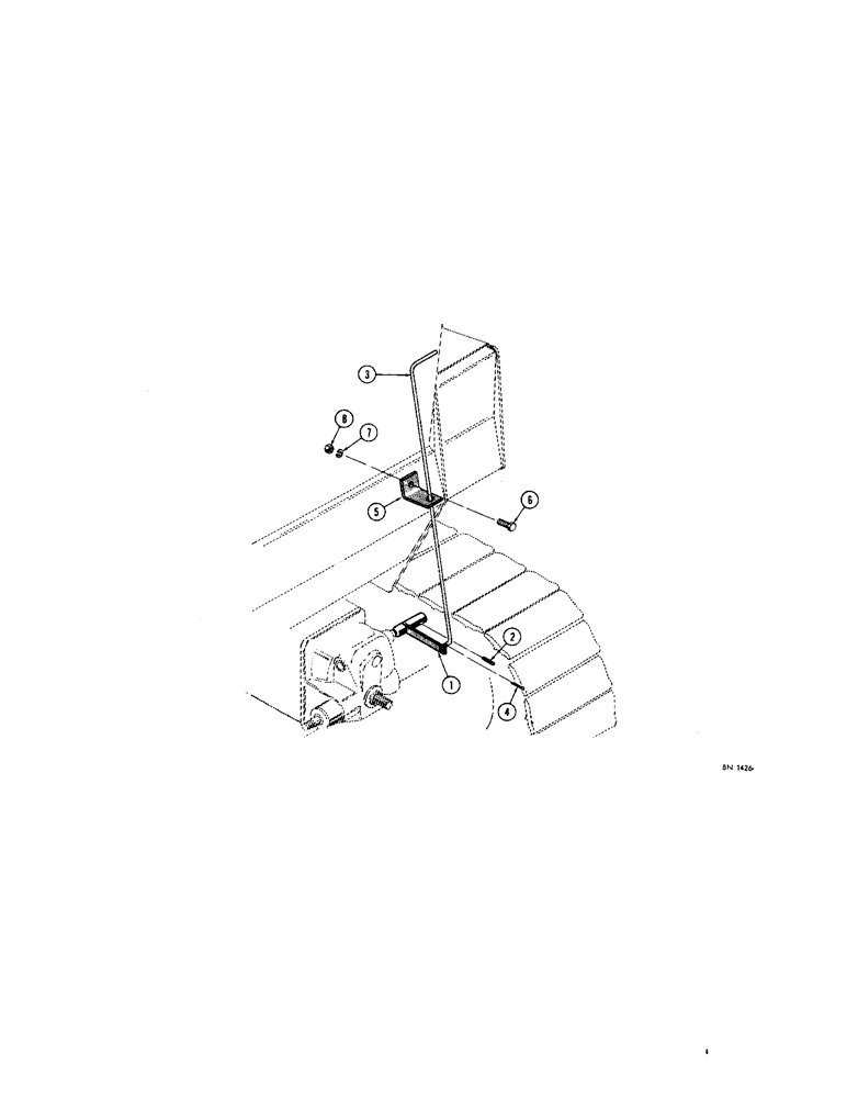 Схема запчастей Case 310G - (190[1]) - P.T.O. CONTROL (05) - UPPERSTRUCTURE CHASSIS