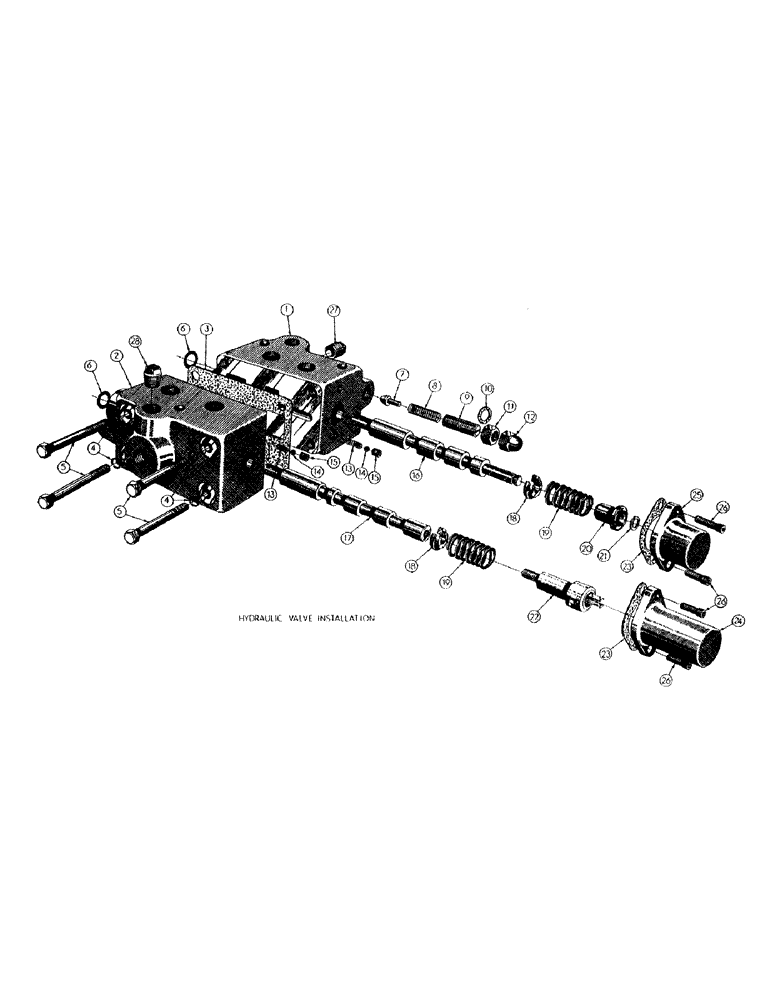 Схема запчастей Case 300 - (131) - HYDRAULIC VALVE INST. (07) - HYDRAULIC SYSTEM