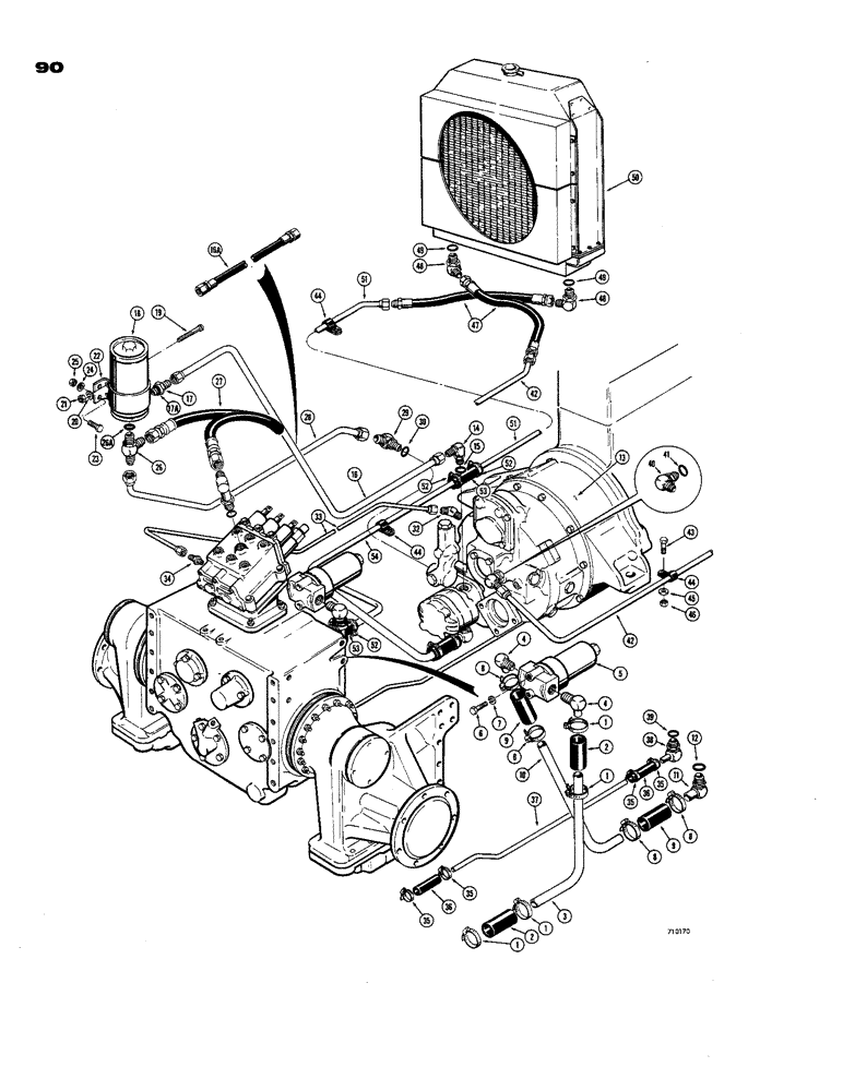 Схема запчастей Case 850 - (090) - BASIC TRACTOR HYDRAULICS (07) - HYDRAULIC SYSTEM