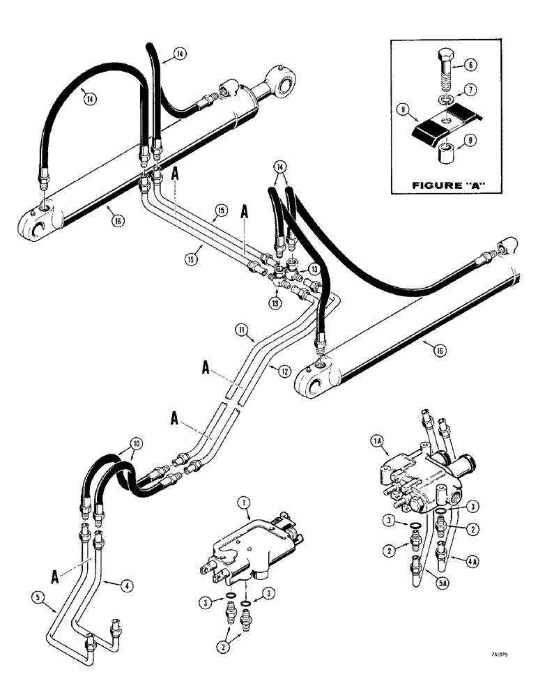 Схема запчастей Case 380CK - (146) - LOADER TILT CYLINDER HYDRAULIC CIRCUIT (08) - HYDRAULICS