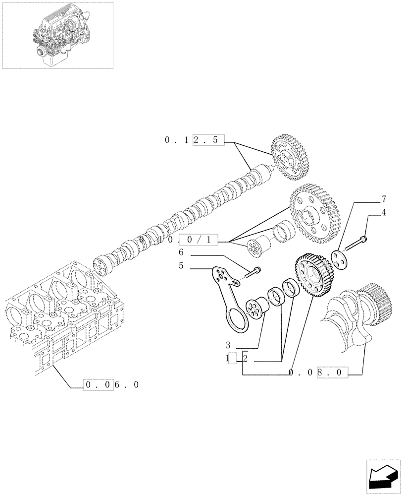 Схема запчастей Case F3AE0684D B001 - (0.10.0[01]) - INTERMEDIATE CONTROLS (500343151) 