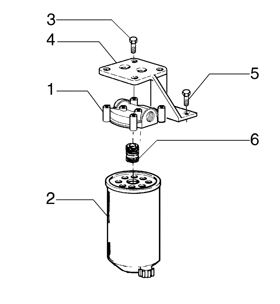 Схема запчастей Case 885 - (03-14[01]) - FUEL FILTER (03) - FUEL SYSTEM