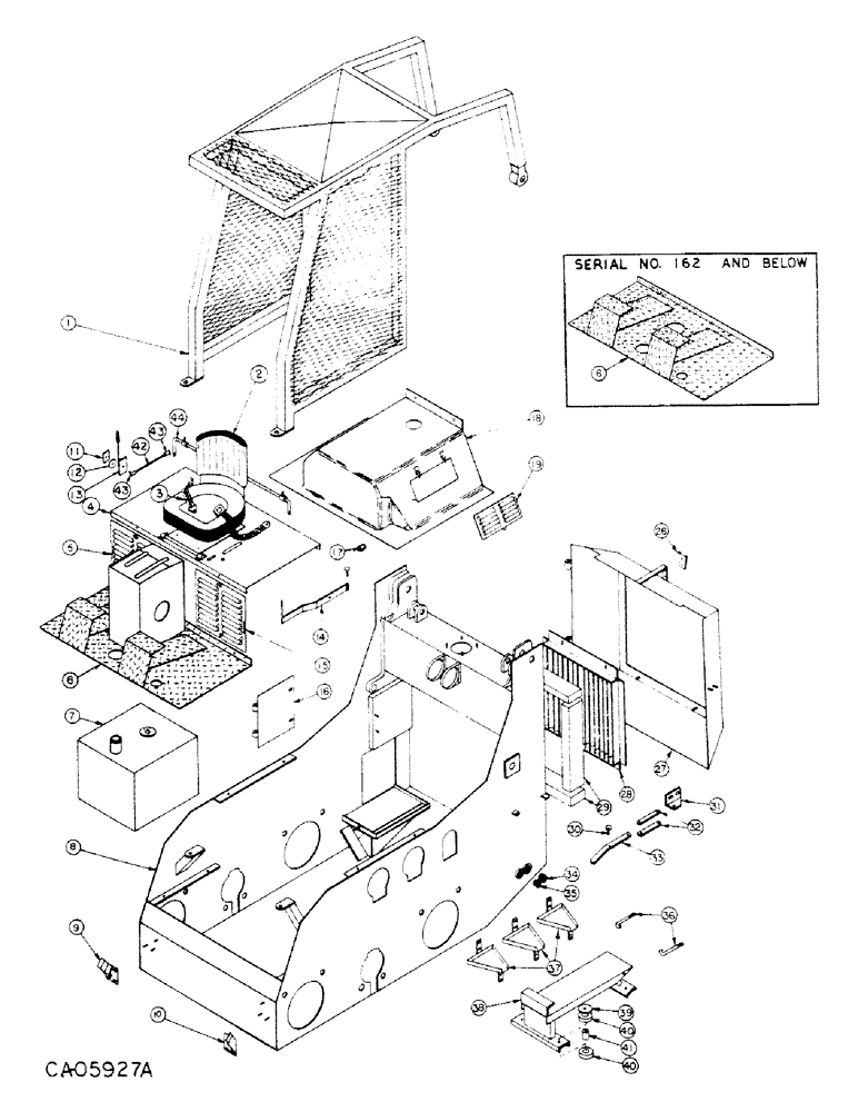 Схема запчастей Case 4150 - (13-03) - SUPERSTRUCTURE, SUPERSTRUCTURE, LOADER, DIESEL LOADER (05) - SUPERSTRUCTURE