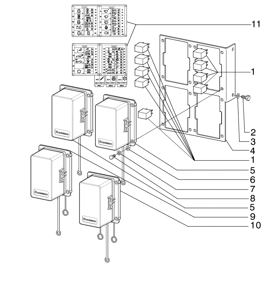 Схема запчастей Case 885B - (04-21[01]) - ELECTRICAL SYSTEM, LATERAL CONSOLE (04) - ELECTRICAL SYSTEMS