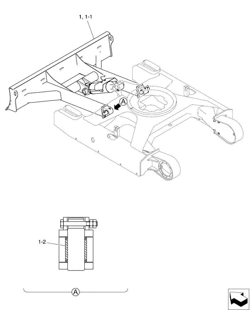 Схема запчастей Case CX36B - (02-017[00]) - DOZER ASSY (86) - DOZER