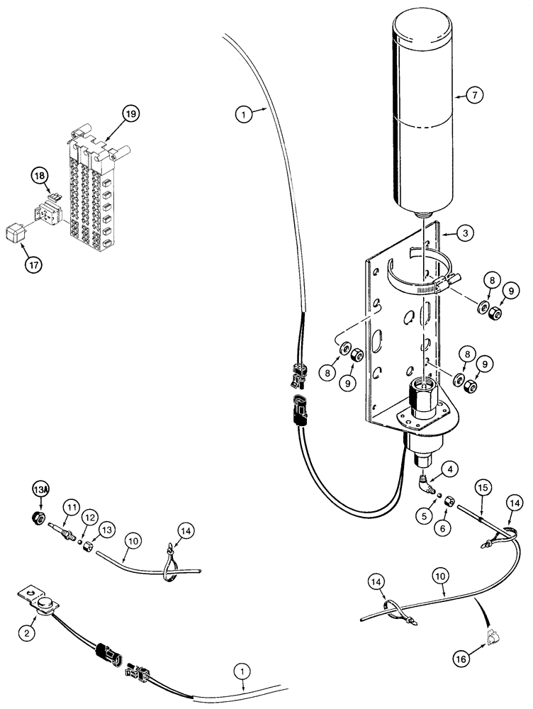 Схема запчастей Case 721C - (04-39) - COLD START SYSTEM (04) - ELECTRICAL SYSTEMS