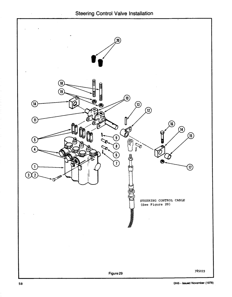 Схема запчастей Case DH5 - (058) - STEERING CONTROL VALVE INSTALLATION (41) - STEERING