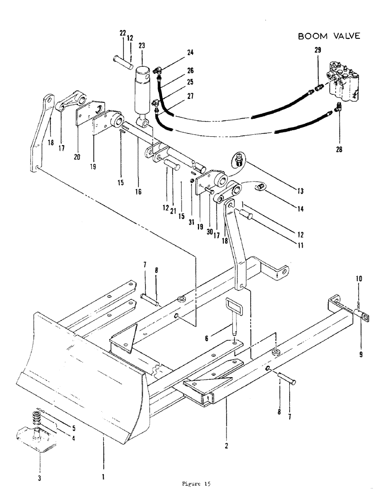 Схема запчастей Case 700 - (32) - BACKFILL BLADE ASSEMBLY 