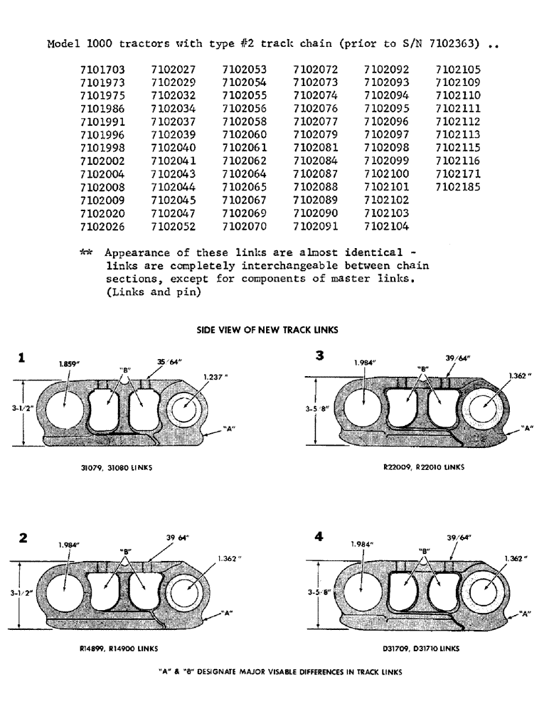 Схема запчастей Case 1000C - (001M) - PARTS BULLETIN, CONTINUED (00) - GENERAL