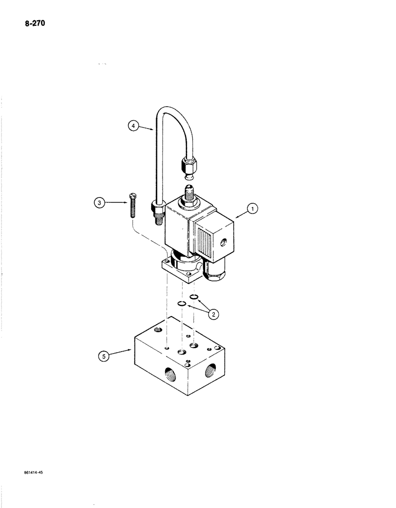 Схема запчастей Case 170B - (8-270) - SOLENOID CONTROL VALVE - 13 BAR, P.I.N. 74358 THROUGH 74456 (08) - HYDRAULICS