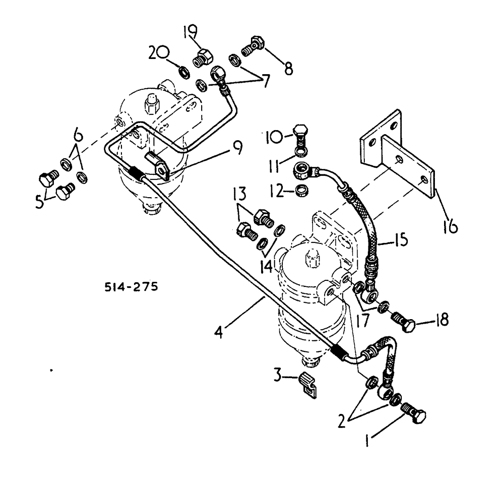 Схема запчастей Case 3400 - (131) - FUEL INJECTION (10) - ENGINE