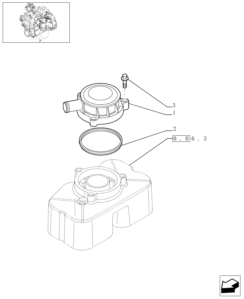 Схема запчастей Case F4DFE613G - (0.04.5[01]) - BREATHER - ENGINE (504072430) 