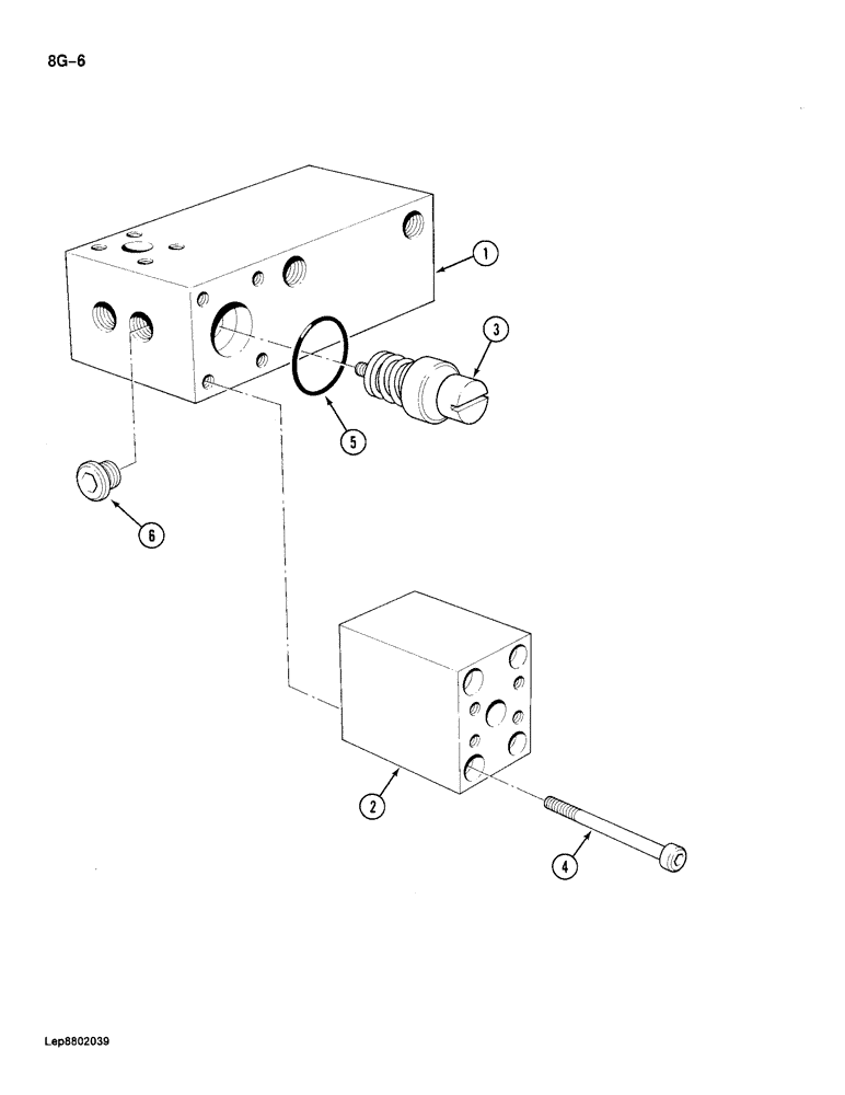 Схема запчастей Case 688 - (8G-06) - BLOCK ASSEMBLY, BOOM HOSES (08) - HYDRAULICS