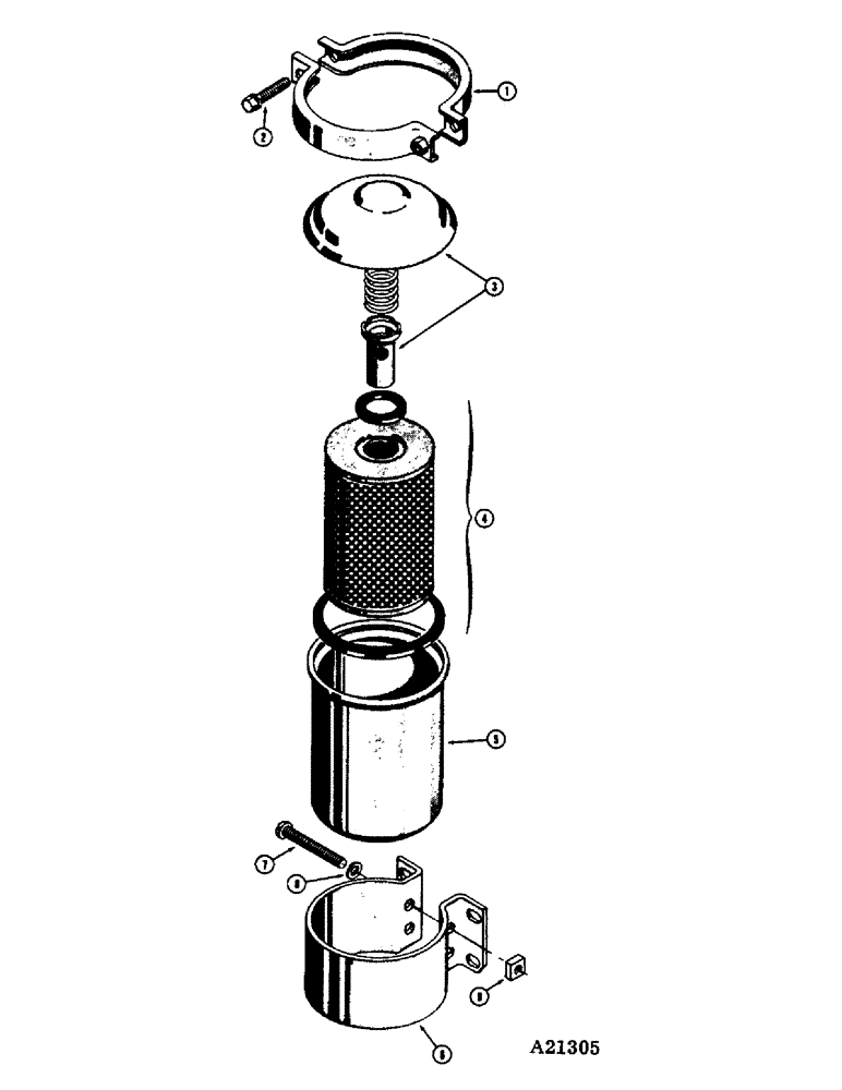 Схема запчастей Case W8E - (164) - D22660 CONVERTER OIL FILTER (06) - POWER TRAIN