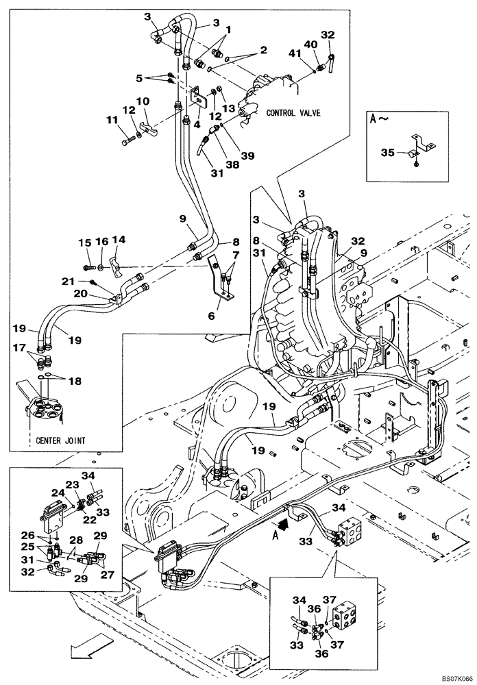 Схема запчастей Case CX130B - (08-92) - HYDRAULICS - BLADE, DOZER (08) - HYDRAULICS