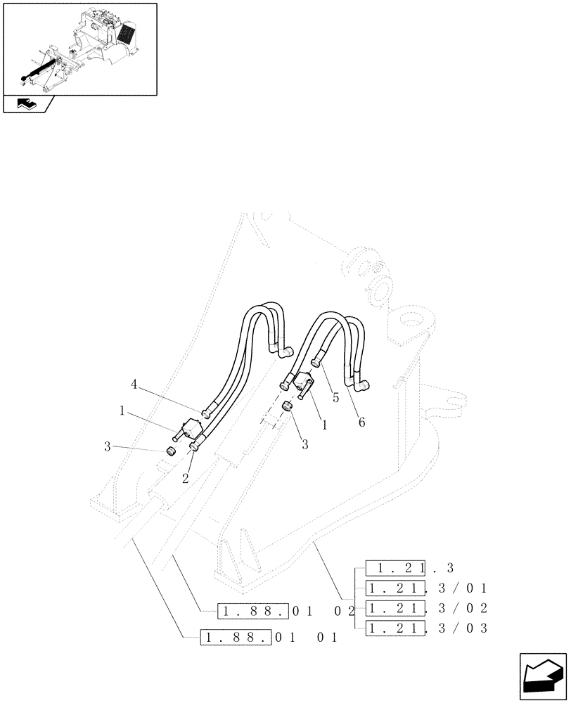 Схема запчастей Case 321E - (081) - CYLINDER LOCK VALVE (07) - HYDRAULIC SYSTEMS