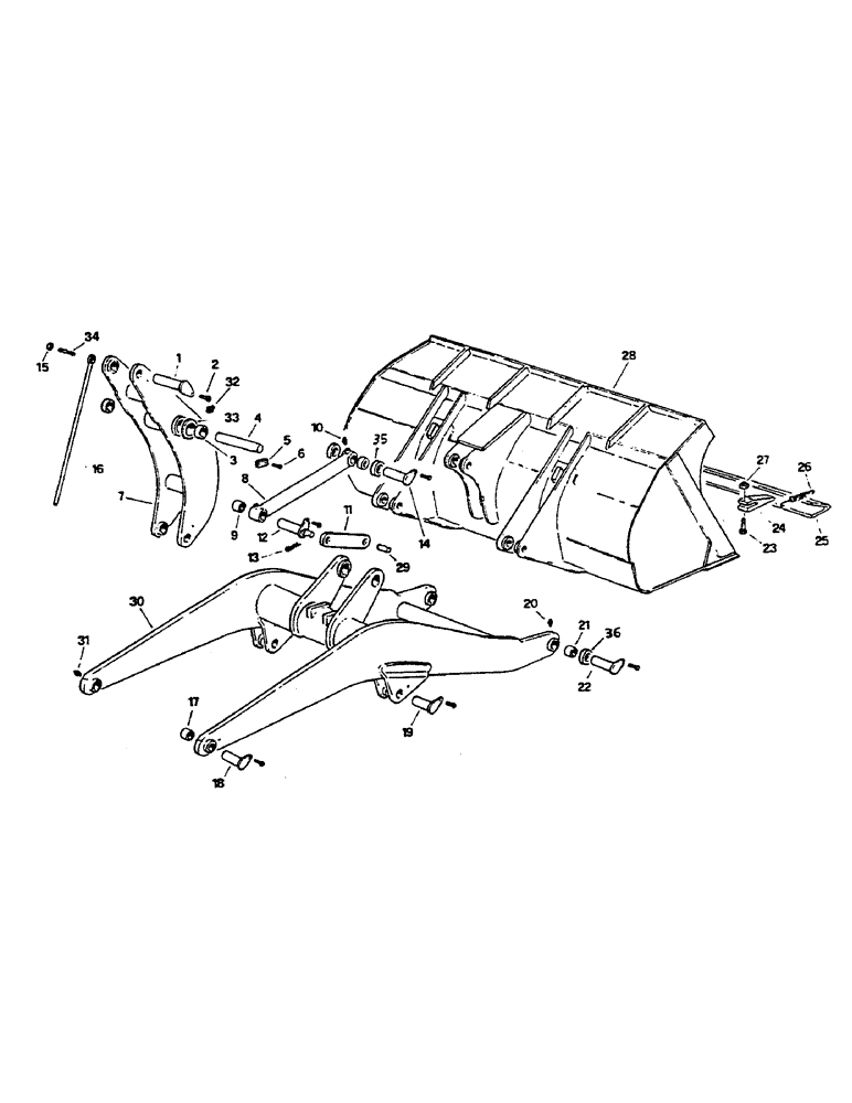 Схема запчастей Case 221B - (9-22) - BUCKET AND EQUIPMENT, 221B DAH2215913- (09) - CHASSIS/ATTACHMENTS