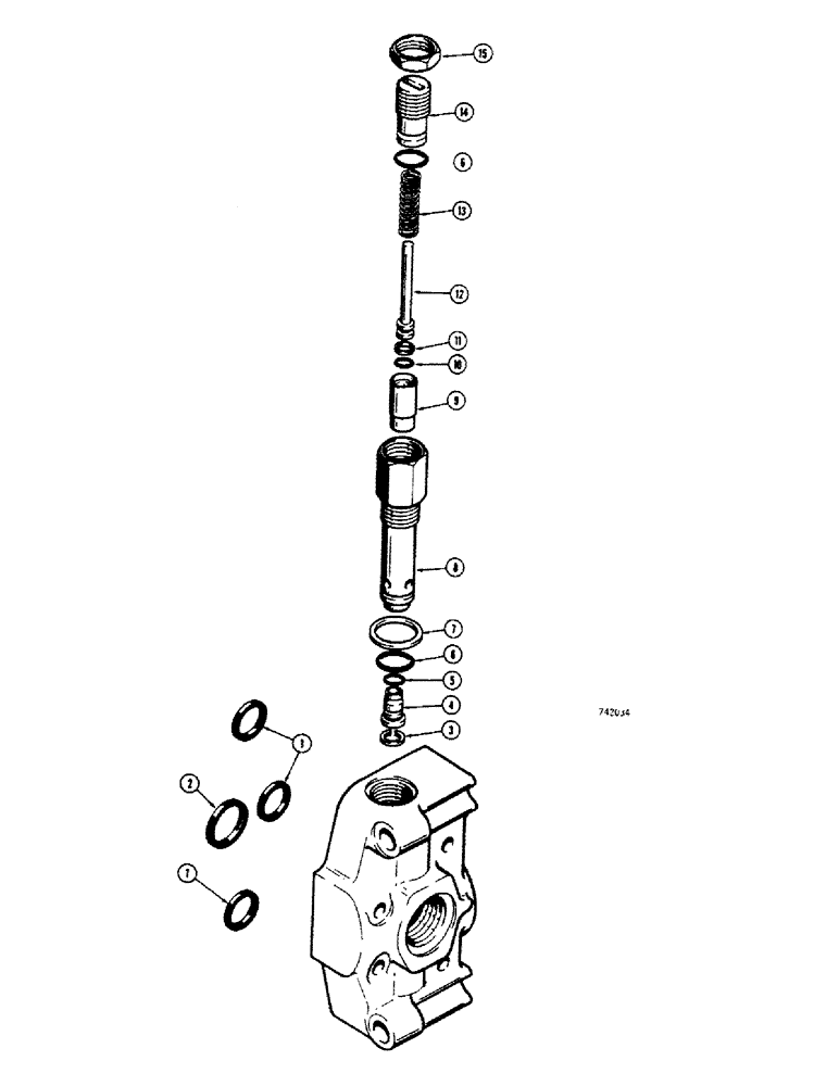 Схема запчастей Case 680CK - (272) - L46721 3 POINT HITCH VALVE, D26816 INLET SECTION (35) - HYDRAULIC SYSTEMS