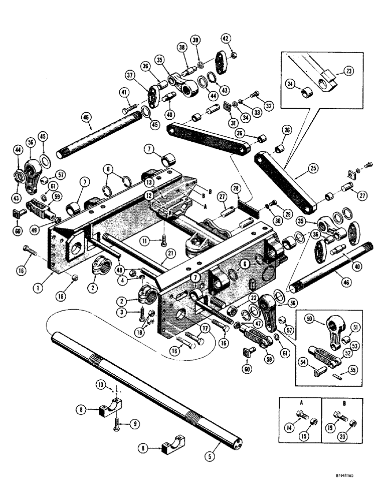 Схема запчастей Case 750 - (110) - SUSPENSION SYSTEM (04) - UNDERCARRIAGE