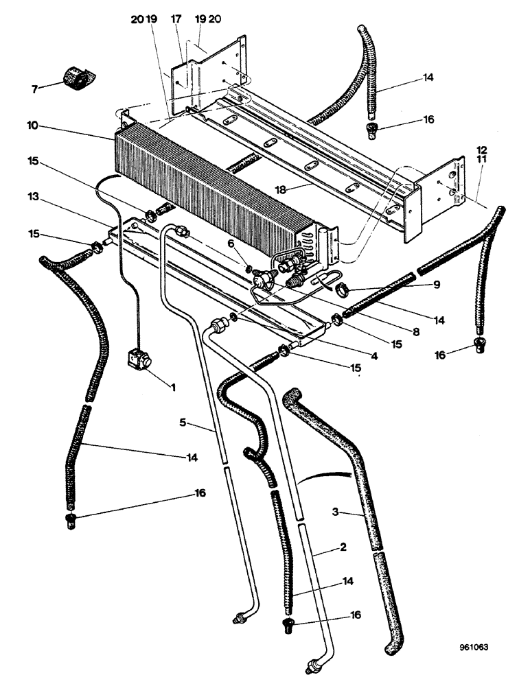 Схема запчастей Case 580G - (490) - CAB - AIR CONDITIONER (09) - CHASSIS/ATTACHMENTS