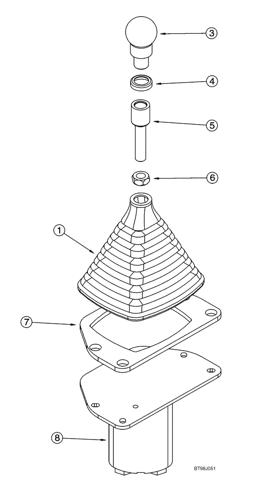 Схема запчастей Case 921C - (08-45) - VALVE ASSY - REMOTE CONTROL, AUXILIARY (08) - HYDRAULICS