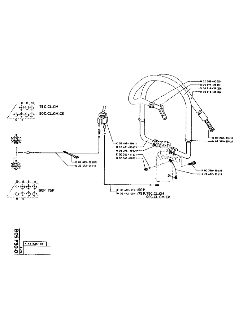 Схема запчастей Case 75P - (024) - FUEL PUMP (02) - FUEL SYSTEM