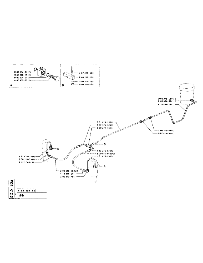 Схема запчастей Case 75P - (072) - HYDRAULIC CIRCUIT 75P (07) - HYDRAULIC SYSTEM