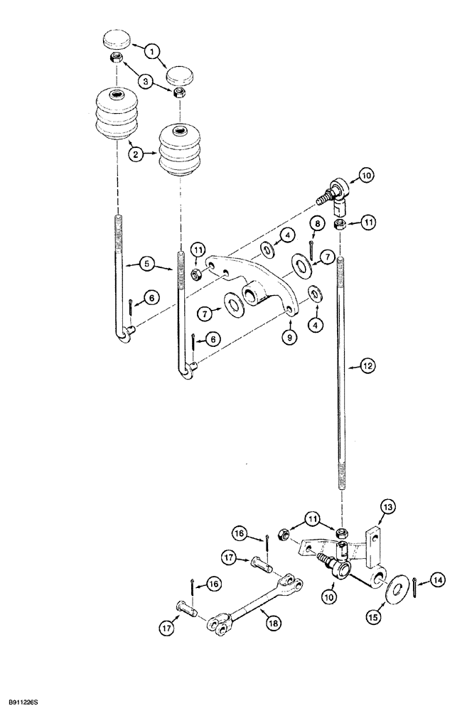 Схема запчастей Case 850G - (6-38) - TRANSMISSION RANGE SHIFT CONTROL (03) - TRANSMISSION