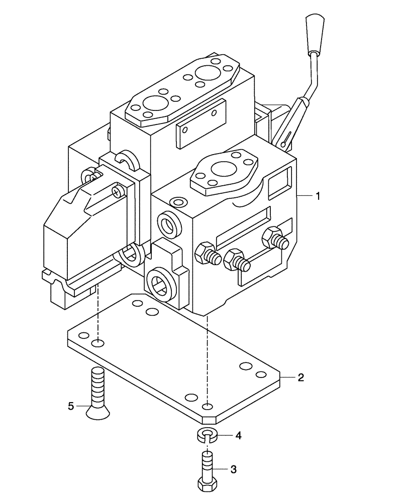 Схема запчастей Case 330 - (72A00000714[02]) - DUMPING SYSTEM - DISTRIBUTION VALVE (19) - OPTIONS