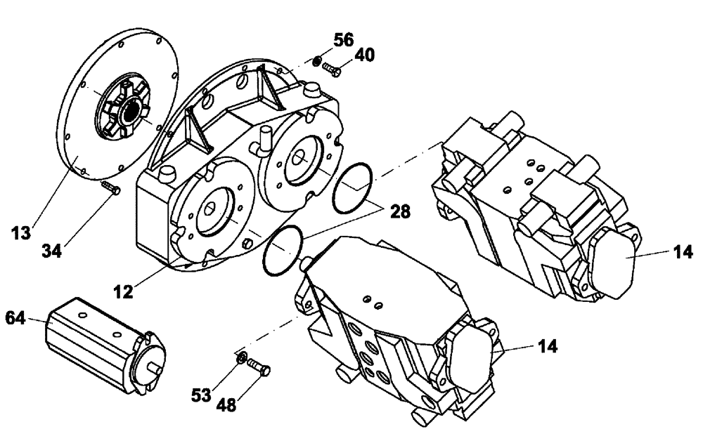 Схема запчастей Case DV213 - (35.700.01) - HYDRAULIC PUMP (GROUP 105C-ND135189) (35) - HYDRAULIC SYSTEMS