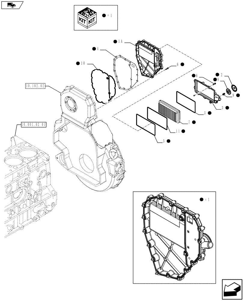 Схема запчастей Case F3AE0684S E913 - (10.101.03) - ENGINE BREATHERS (500386078) (10) - ENGINE