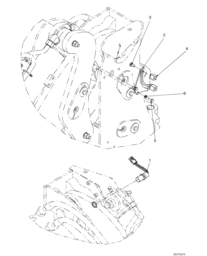 Схема запчастей Case 621E - (09-06) - CONTROL - BUCKET HEIGHT AND RETURN-TO-TRANSPORT (XT LOADER) (09) - CHASSIS