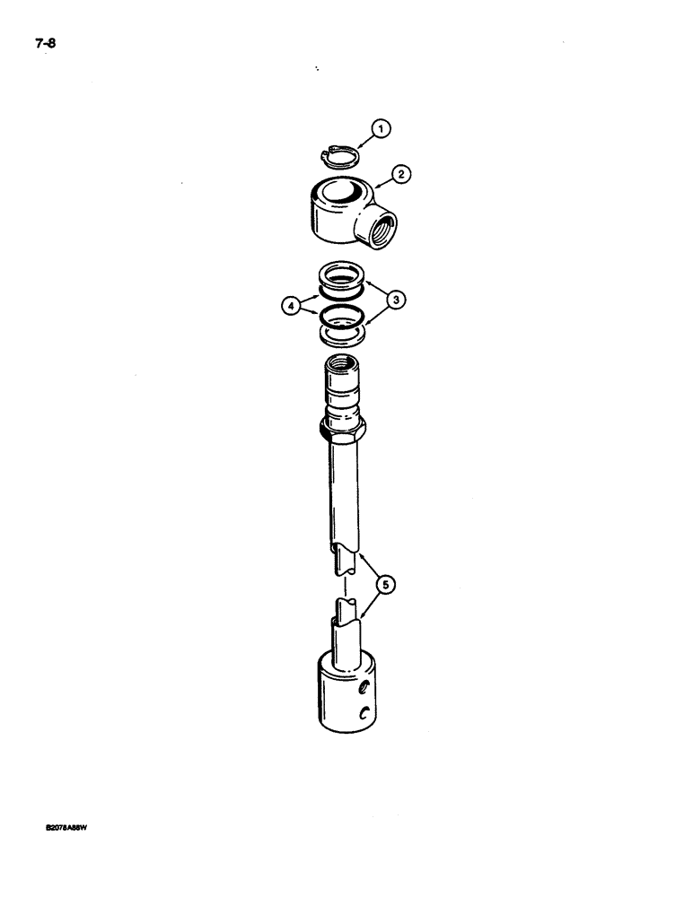 Схема запчастей Case 1187C - (7-08) - INNER SWIVEL ASSEMBLY - LOWER (07) - BRAKES