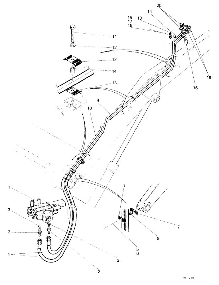 Схема запчастей Case 580F - (142) - LOADER 4-IN-1 BUCKET HYDRAULIC (35) - HYDRAULIC SYSTEMS