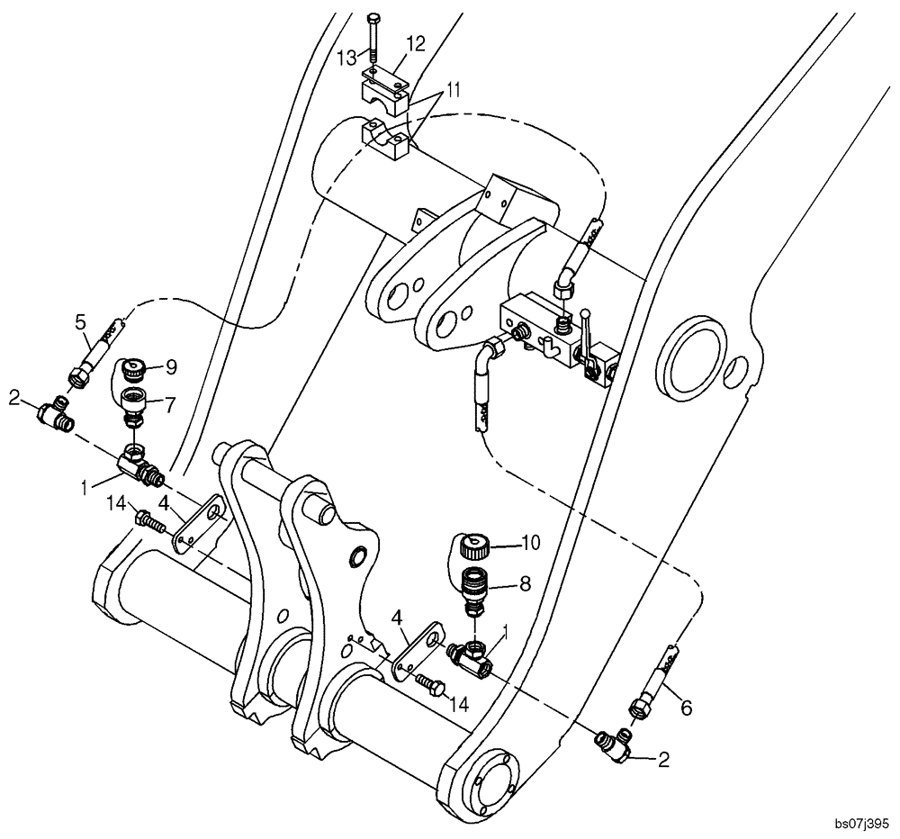 Схема запчастей Case 21D - (20.570[2731348004]) - HYDRAULIC SYSTEM ADDITIONAL 3RD FUNCT. (35) - HYDRAULIC SYSTEMS