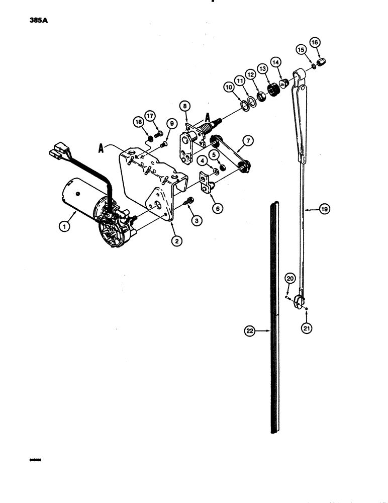 Схема запчастей Case 780B - (385A) - CAB FRONT WINDSHIELD WIPER, ROBERT BOSCH PARTS (09) - CHASSIS/ATTACHMENTS