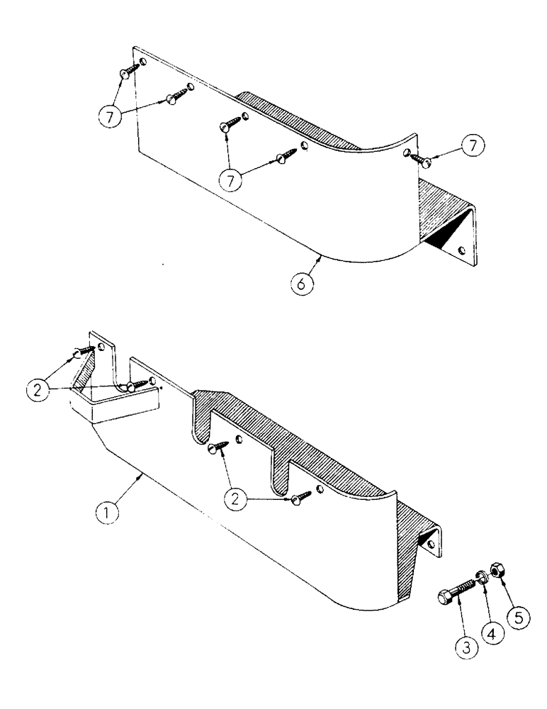 Схема запчастей Case 500 - (180) - VALVE GUARDS (07) - HYDRAULIC SYSTEM