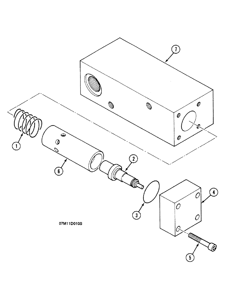 Схема запчастей Case 688C - (8B-28) - THERMOSTATIC CONTROLLED VALVE (07) - HYDRAULIC SYSTEM