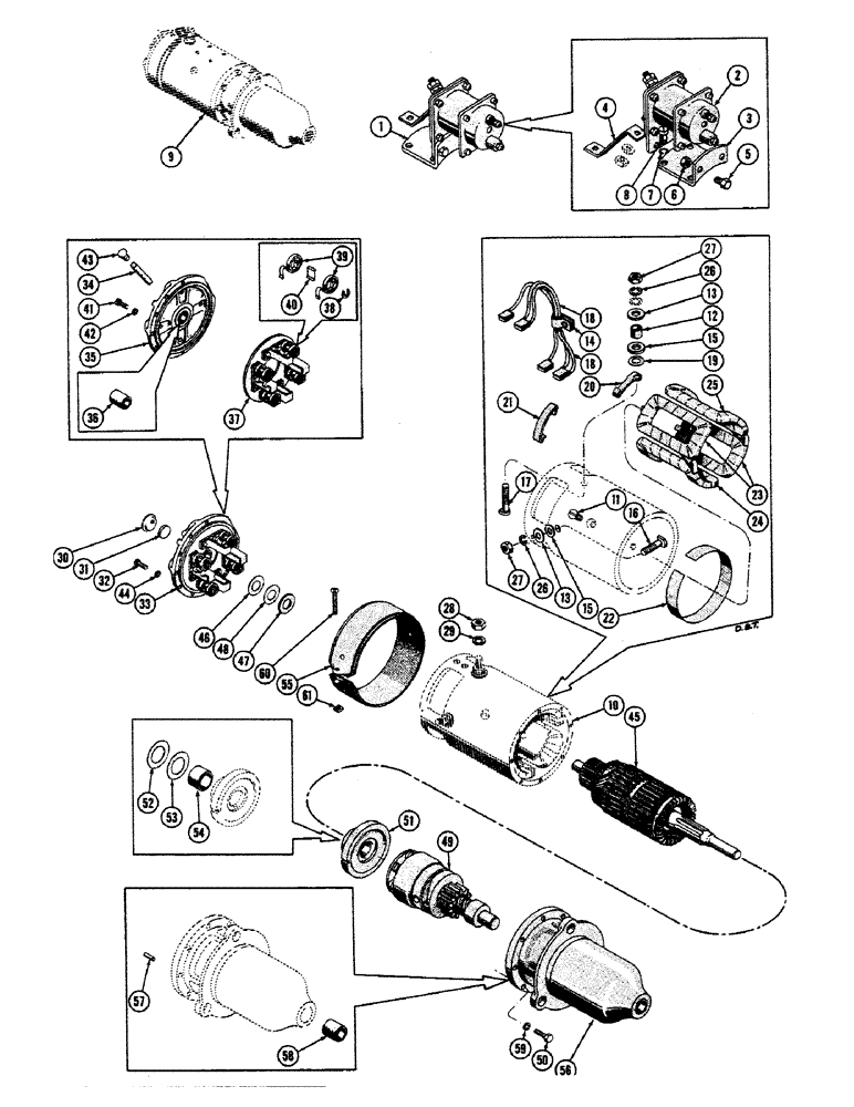 Схема запчастей Case 800 - (088) - (R12315) STARTER ASSY. (06) - ELECTRICAL SYSTEMS