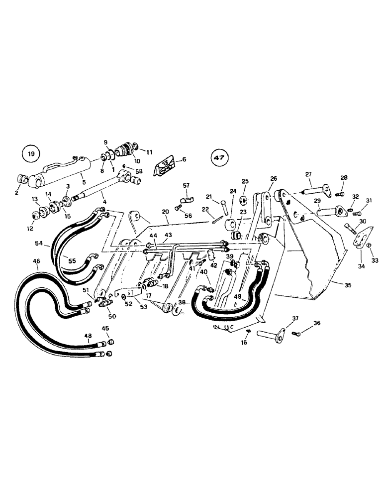 Схема запчастей Case 221B - (9-29J) - BUCKET - 4 IN 1, 221B (DAH2216854-) (09) - CHASSIS/ATTACHMENTS