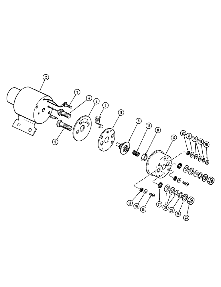 Схема запчастей Case 680CK - (042) - A43846 SOLENOID, (301B) DIESEL ENGINE (55) - ELECTRICAL SYSTEMS