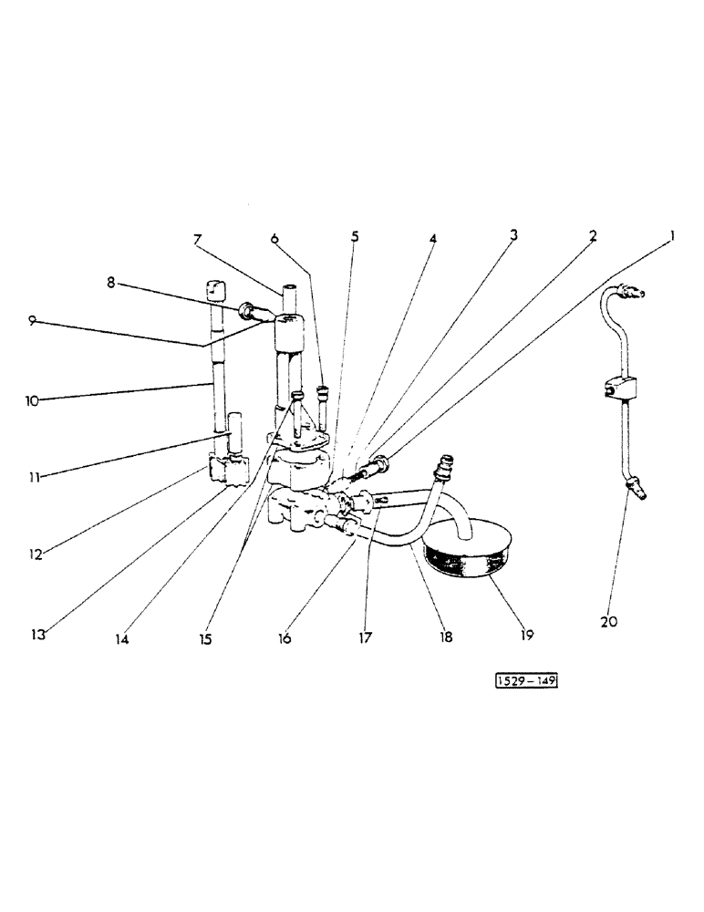 Схема запчастей Case 1529 - (066) - OIL PUMP (10) - ENGINE