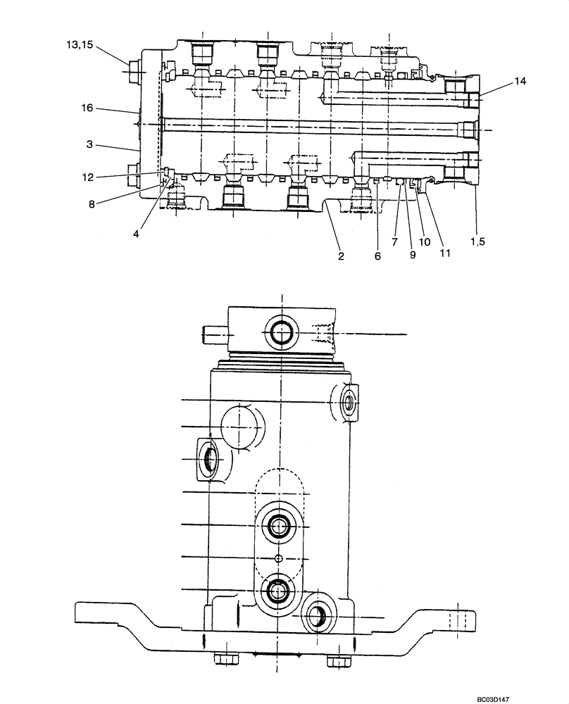 Схема запчастей Case CX31 - (08-38[00]) - HYDRAULICS - JOINT, SWIVEL CENTER (08) - HYDRAULICS