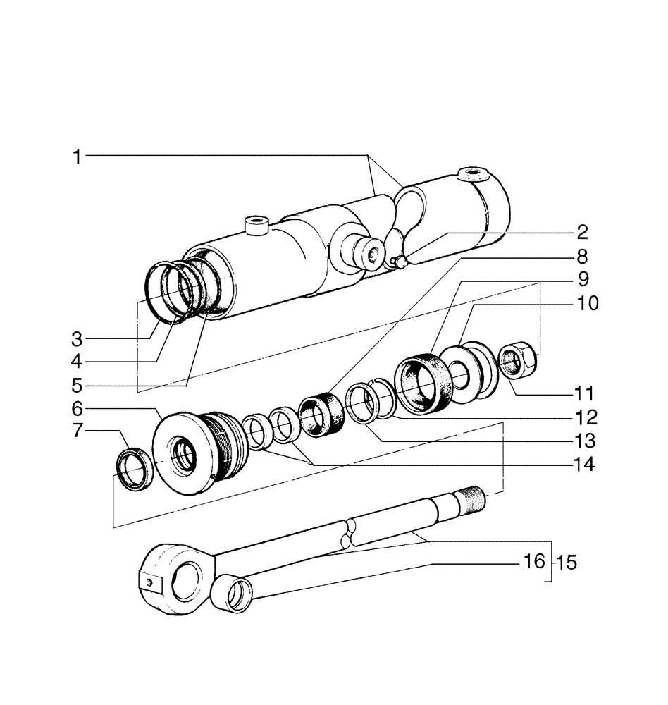 Схема запчастей Case 865B - (08-62[02]) - RIPPER CYLINDER (08) - HYDRAULICS