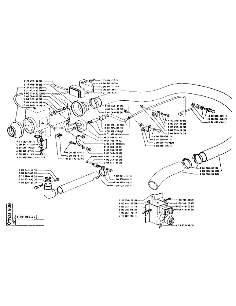 Схема запчастей Case 75P - (027) - HEATER (05) - UPPERSTRUCTURE CHASSIS