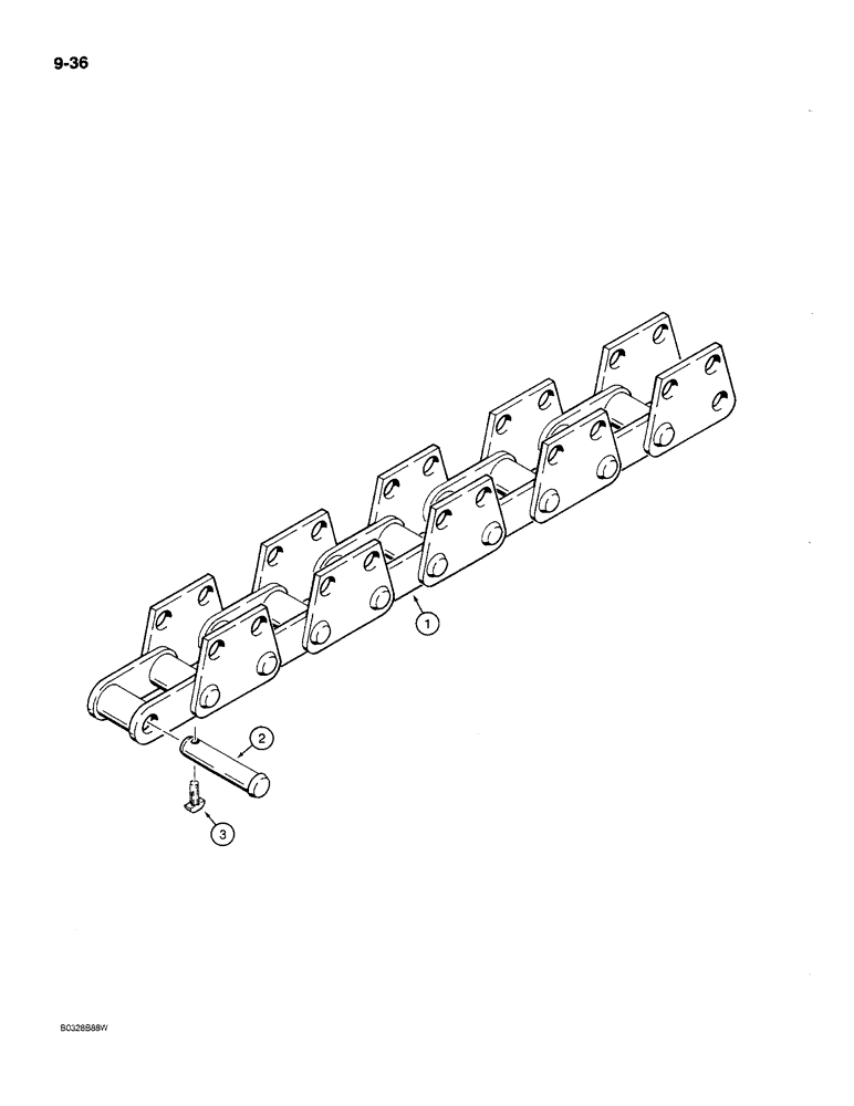 Схема запчастей Case MAXI-SNEAKER C - (9-36) - TRENCHER DIGGING CHAINS (09) - CHASSIS/ATTACHMENTS