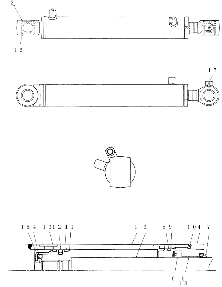 Схема запчастей Case CX31B - (HC770-01) - CYLINDER ASSY, SWING (00) - GENERAL & PICTORIAL INDEX