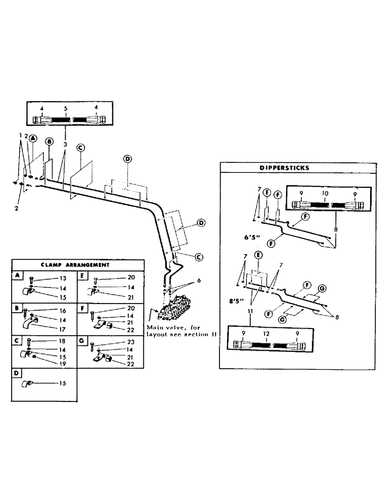 Схема запчастей Case 35YC - (F12) - "E" BOOM HYDRAULICS FOR WRIST-O-TWIST (07) - HYDRAULIC SYSTEM