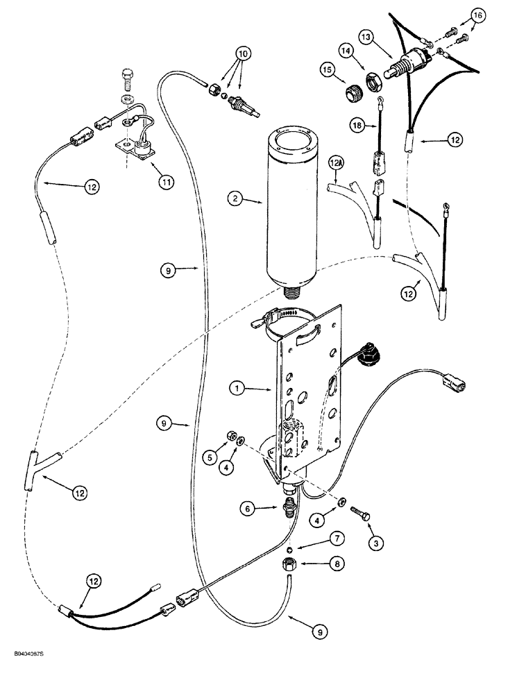 Схема запчастей Case 760 - (02-010) - COLD START SYSTEM (10) - ENGINE