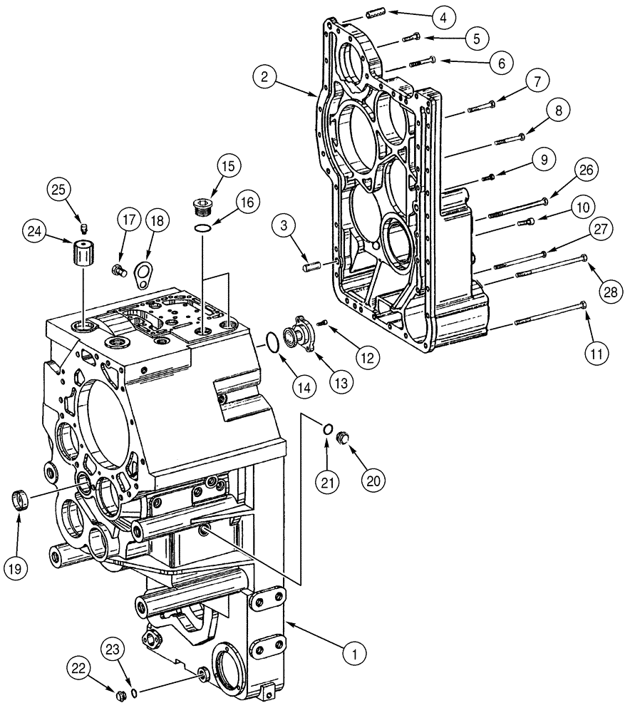 Схема запчастей Case 921C - (06-20B) - TRANSMISSION - HOUSING (06) - POWER TRAIN